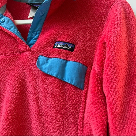 Patagonia Re-Tool Snap-T Pullover Coral Salmon Pink - Picture 3 of 6